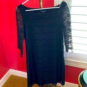 White House Black Market Black Lace Dress